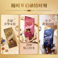 【DF达人专属】lindt/瑞士莲软心金装精选黑巧克力分享装569g