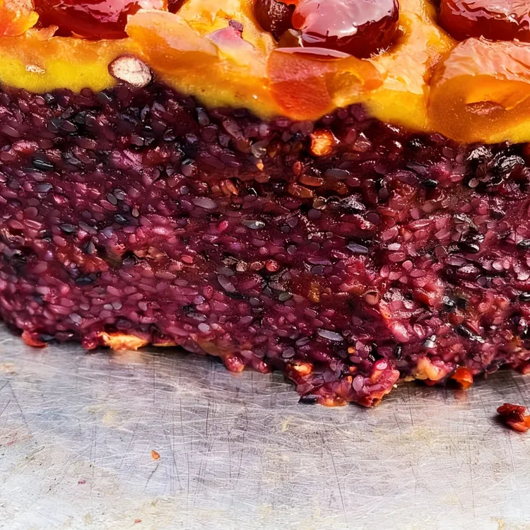 山东临沂特色老式手工紫米红糖年糕大黄米糯米加热即食