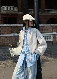 LQ LIMCIAO极简设计感抽绳长袖衬衫 0485（福福）
