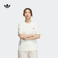 阿迪达斯官方三叶草女款欧若风圆领运动短袖T恤adidas IK8628