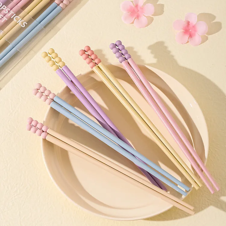 川岛屋筷子家用分人2025年新款糖豆情侣筷家庭专人专用食品级筷子
