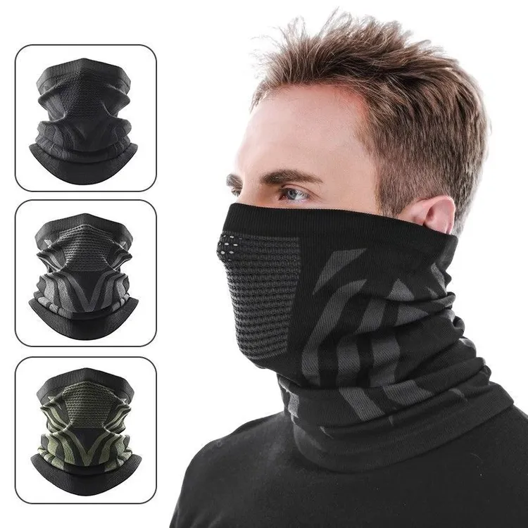 无缝围脖四季骑行面罩户外运动面罩登山滑雪防风加厚保暖护耳围脖