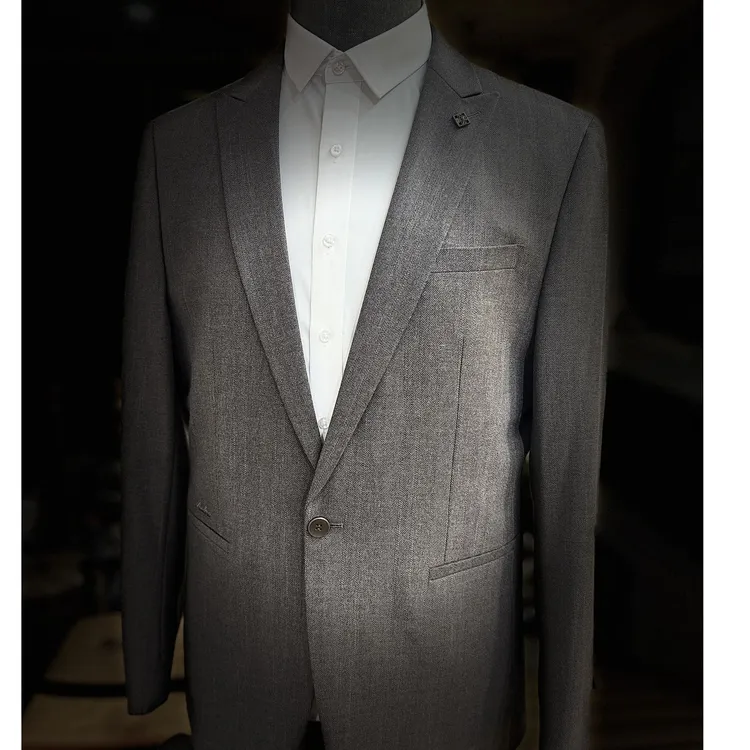 大地色系鱼骨纹套装轻奢时尚