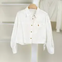 麦迪尚品【夕Y】50909537 含棉简约宽松衬衫春秋女装商场同款