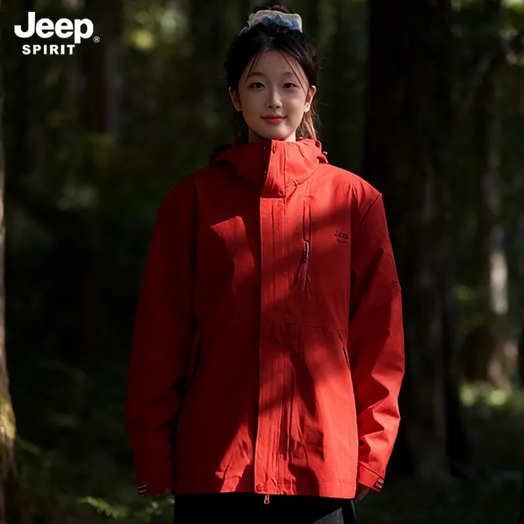 JEEP冲锋衣男女2025新款秋冬季防风三合一超好看外套