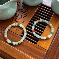 凰一品 和田玉多宝老料直切归圆手串多样性发一