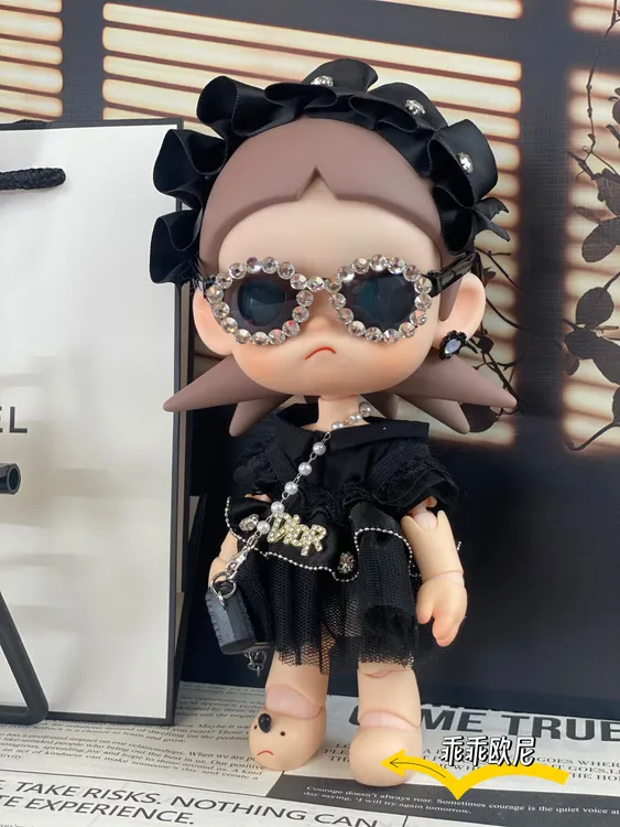 【娃衣套装不含娃】Zsiga嘎子姐向往之处1/8可动玩偶D家黑纱裙娃衣