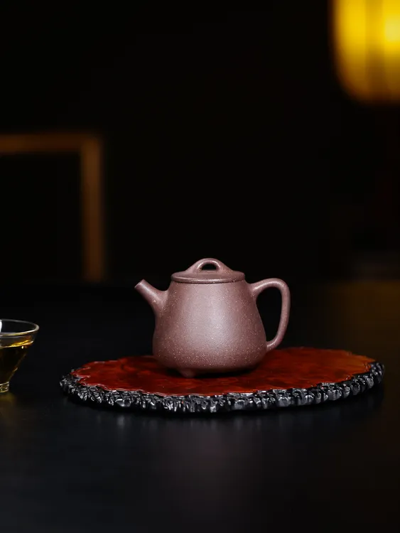 陈子平 高石瓢 大水潭粗砂天青泥 容量200cc宜兴正宗原矿手工壶 