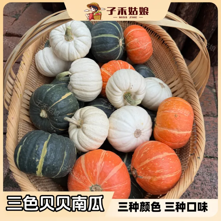 三色贝贝南瓜·惠和一号奶油白贝贝金贝贝板栗辅食孕妇4斤/4.5斤