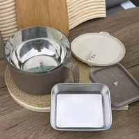 (随机颜色）超大保温泡面碗配小保鲜盒一个家用【汤家限定】