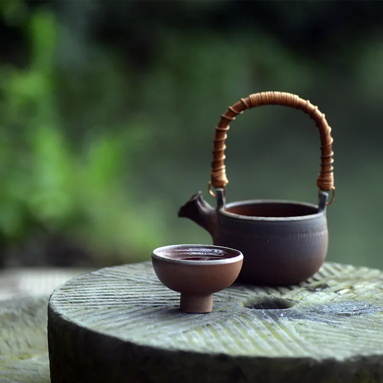 柴烧超108小时茶器主人杯黔陶非遗技艺孤品茶杯