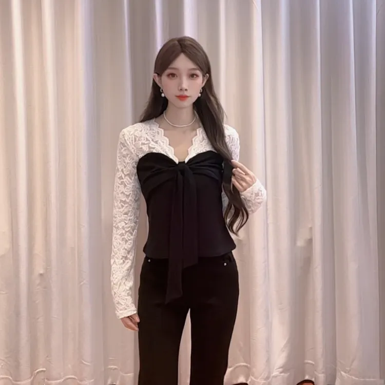 IEF/爱依服2025新款秋季时尚设计感镂空针织上衣百搭