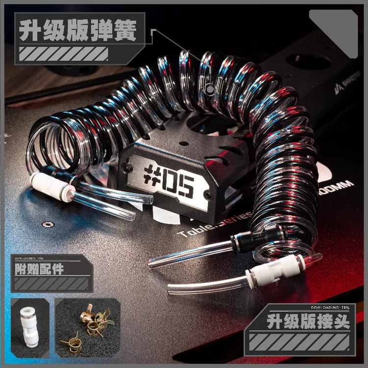 2升便携式焊炬弹簧快插气管燃氧气管PU双排管焊枪连接软管