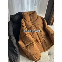 U 秋冬加厚棉服棉衣外套女 韩版立领宽松面包服外套