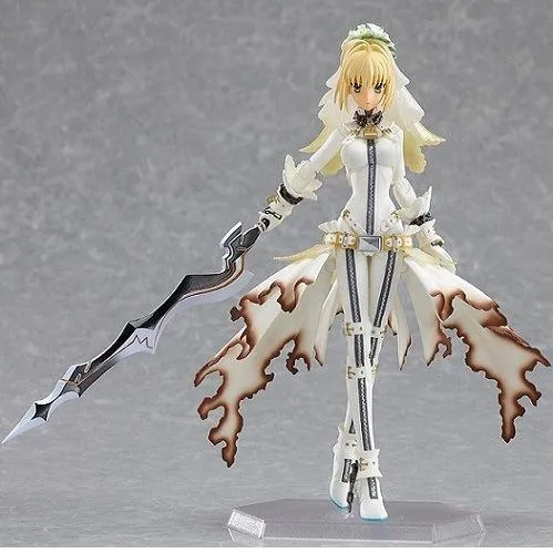 动漫 figma 命运之夜 Fate 4代尼禄婚纱塞巴手办 可动模型摆件