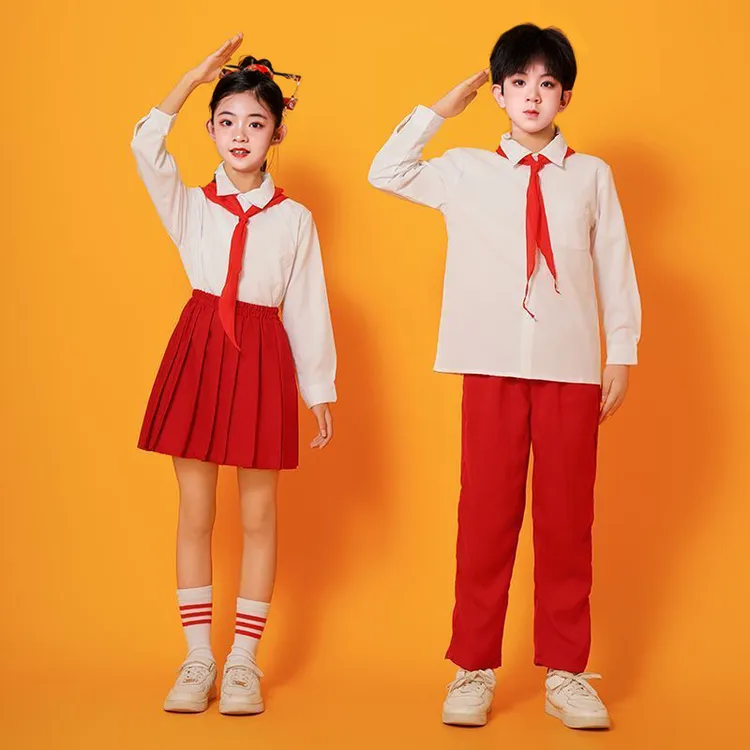 小学生国庆演出幼儿园班服演出儿童毕业演出英伦风小学生校服套装
