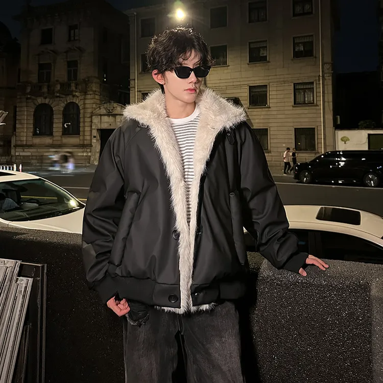 韩系高级感穿搭毛领棉服男女冬季新款miu系夹棉加厚棉衣外套棉袄