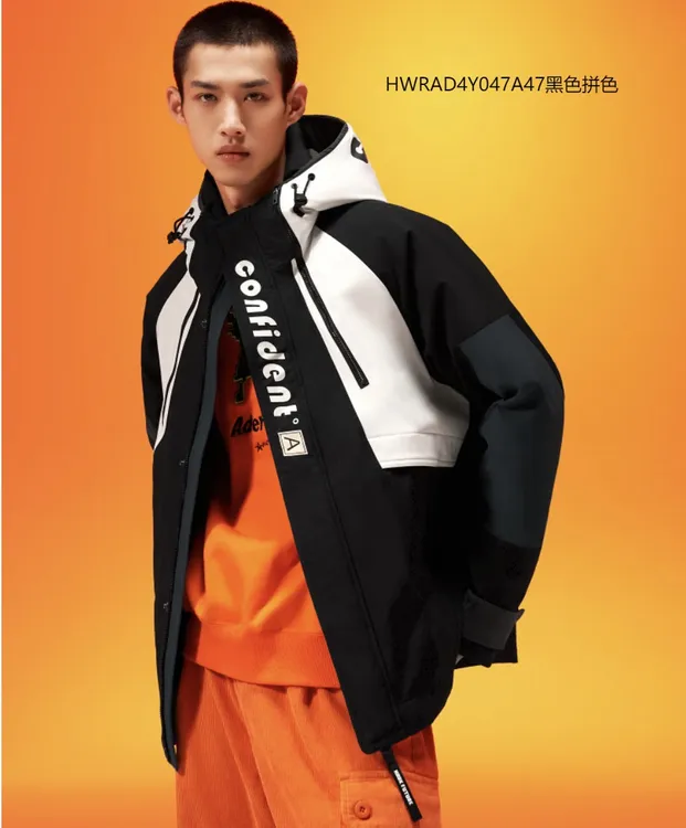 海秋冬男士亲子连帽羽绒服短款外套加厚冬季27