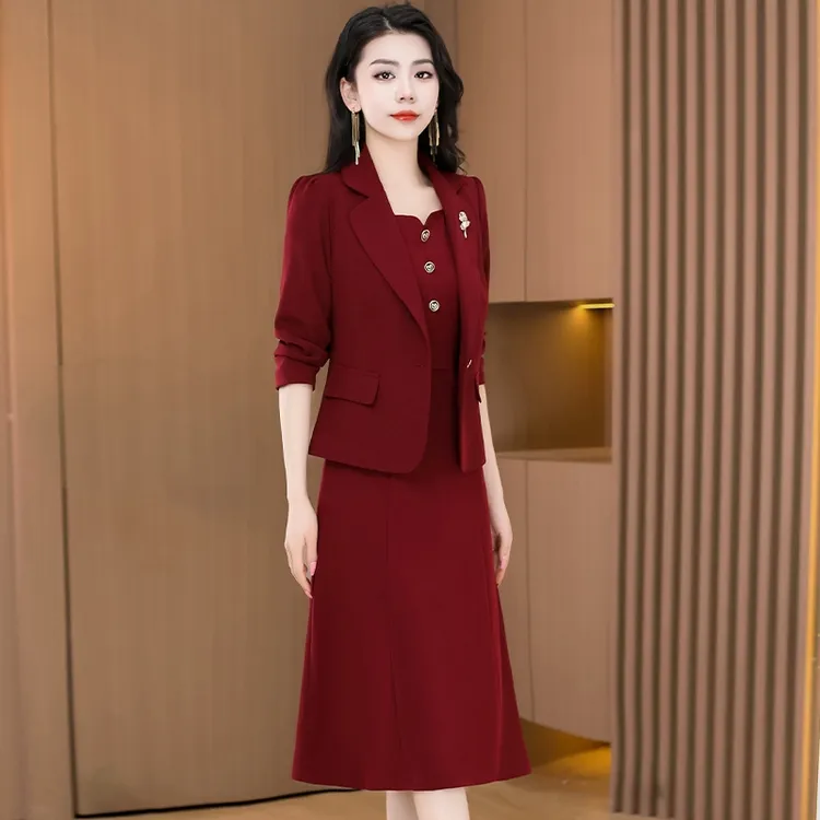 十一喜婆婆婚宴装套装女2025新款春秋妈妈结婚长辈礼服高端连衣裙