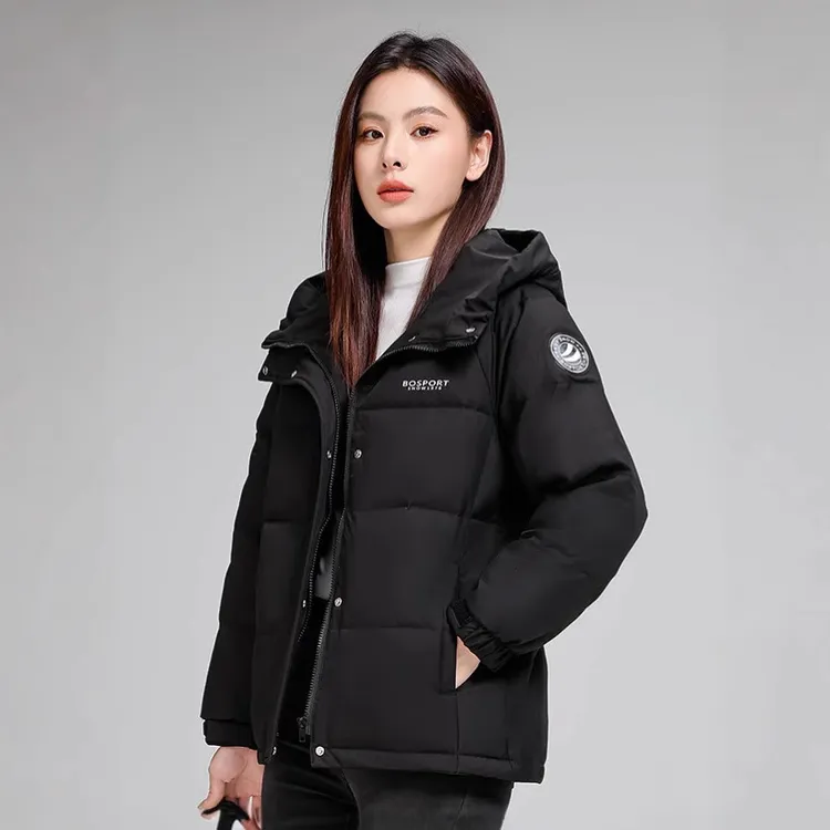 羽绒服女士短款冬季新款时尚加厚小个子白鸭绒外套女冬款外套连帽