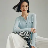 【尚雅专属】MOFAN摩凡秋新款灰色毛针织衫MDZ573899