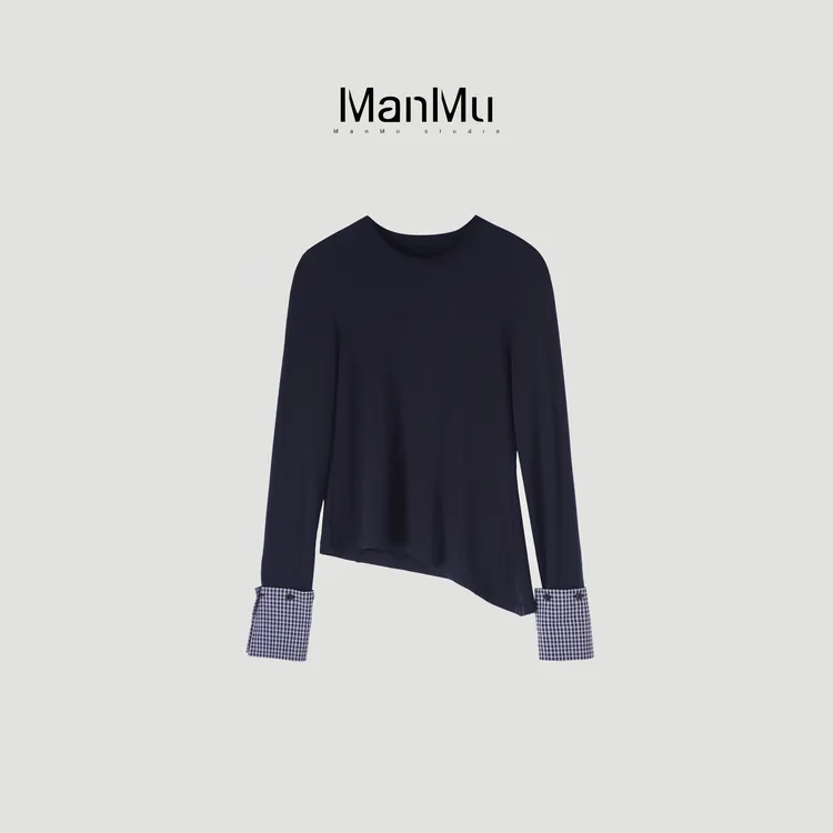 满目ManMu 【张琪专属】高级定制秋冬百搭兰精天丝绵羊毛打底350601