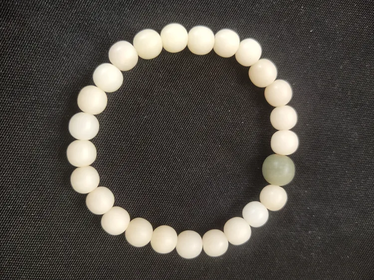 白玉菩提手串女士小单圈手串