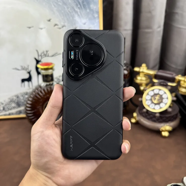 适用华为Pura70手机壳高端皮纹Pura70/80PRO精孔保护套华为Pura80