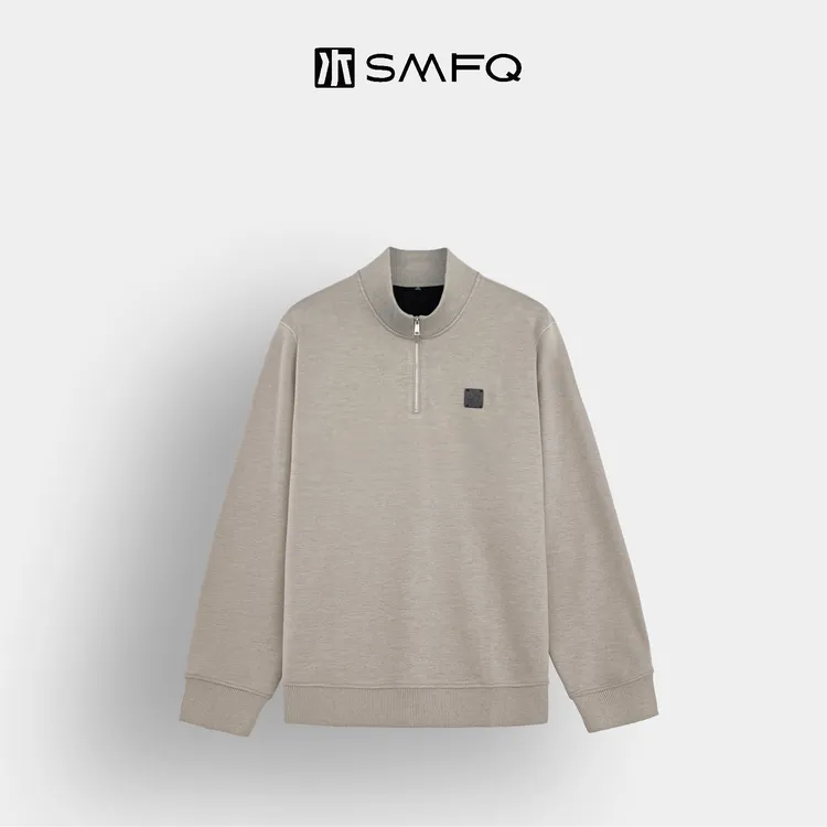 水木夫妻·男款「松弛暖绅」布*鲁老钱风 羊毛立领休闲针织衫卫衣