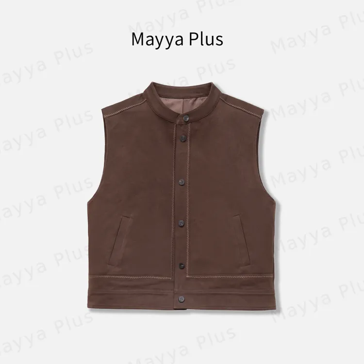 【都市游牧】Mayya Plus麦芽定制秋季流光风复古马夹上衣女32537158