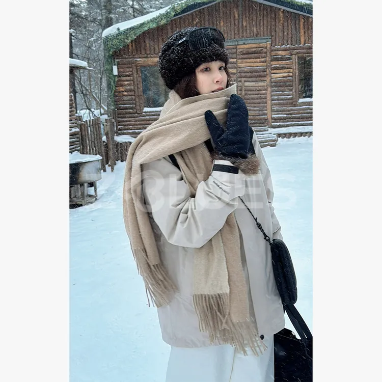 Z.blues【奢宠围貂】韩系时髦编织款保暖水貂围脖YZHIH7226