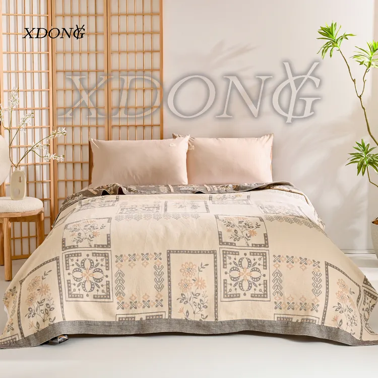XDONGY（冬云家纺）200*230法国皇室定制  暮云 柔软亲肤床盖毯
