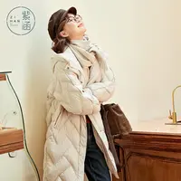 紫涵连帽长款羽绒服女冬季新款时尚廓形鸭绒保暖面包服Z3Z10BS204