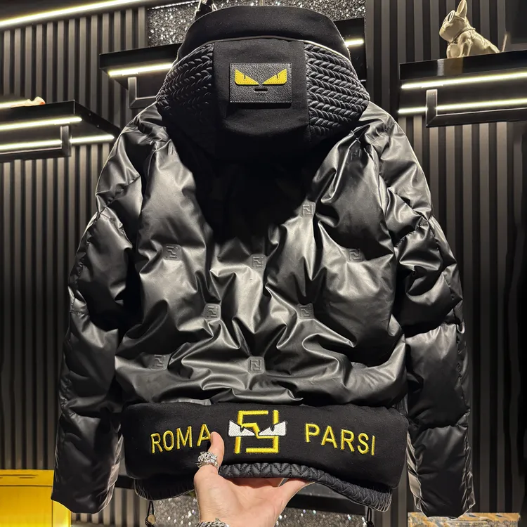 PAVENATNO/巴韦那奇欧货连帽羽绒服男款冬季高端白鸭绒加厚外套潮