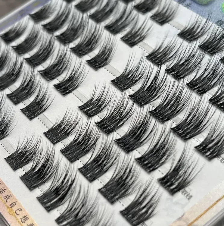 手工5D免胶毛绒感小恶魔日系芭比加长假纯欲睫毛超软自然适合新手