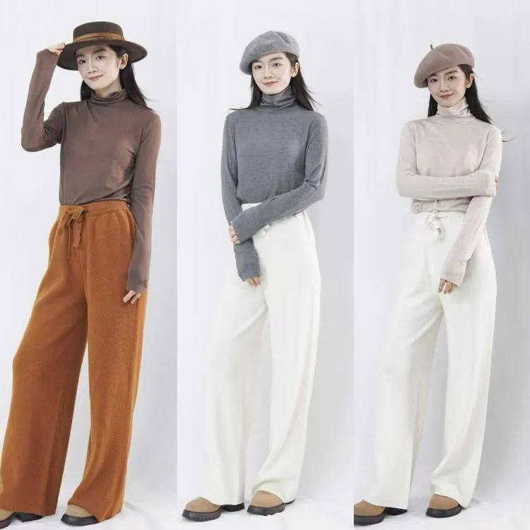 CHUN·「暖炉小山-羊-绒打底衫」气质时尚休闲宽松显瘦秋冬休闲复古