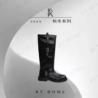 【容雨RYHOME】复古时尚百搭英伦风羊皮长靴253X1390