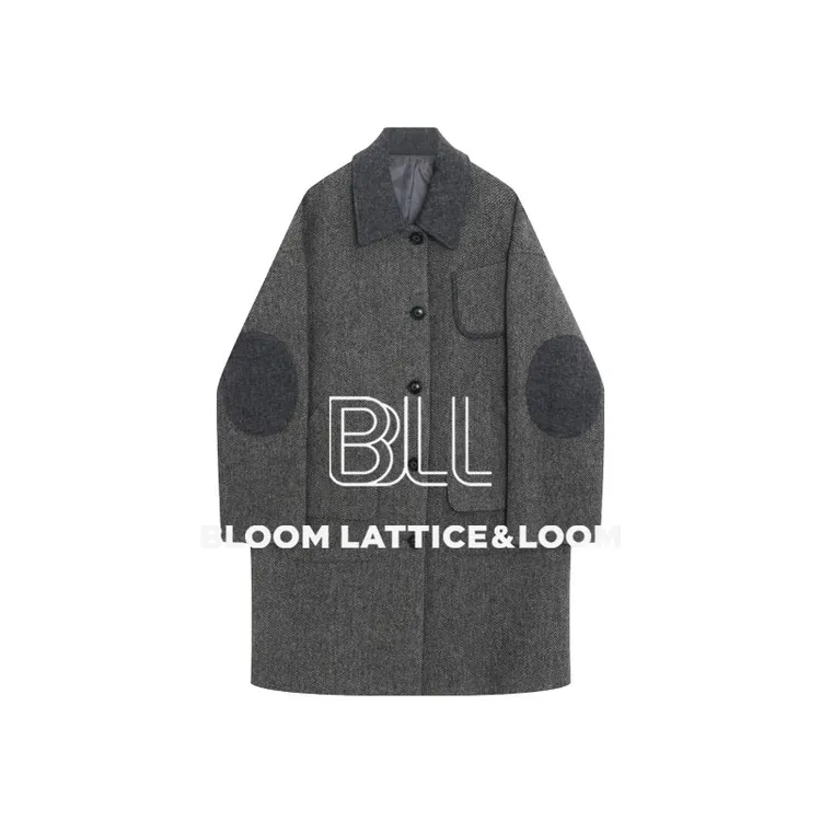 PCNY「晨雾都市」不理理小众女装韩系百搭气质翻领大衣