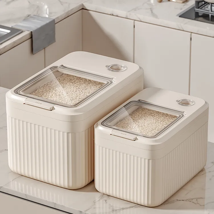 2025新款家用防虫防潮密封米桶米缸大米收纳盒储米箱大容量杂粮桶