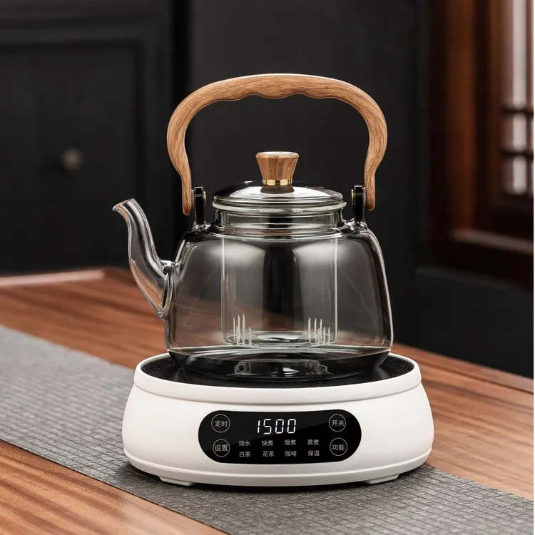 茶艺茗全新1500W智能电陶炉多功能煮茶器保温蒸茶煮茶花茶白茶