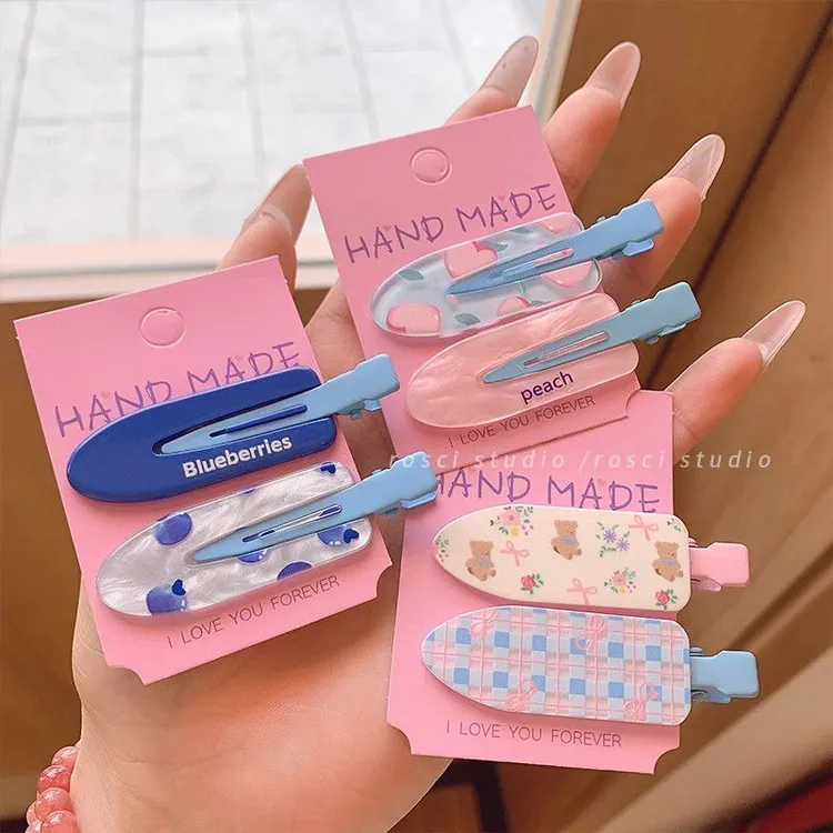 发夹边夹侧边无痕发卡女2025新款高级感前额刘海鸭嘴夹子头饰发饰