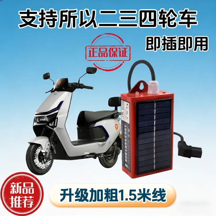 新款【正品保障】太阳能稳压两轮三轮四轮车通用12v-148v通用商品图