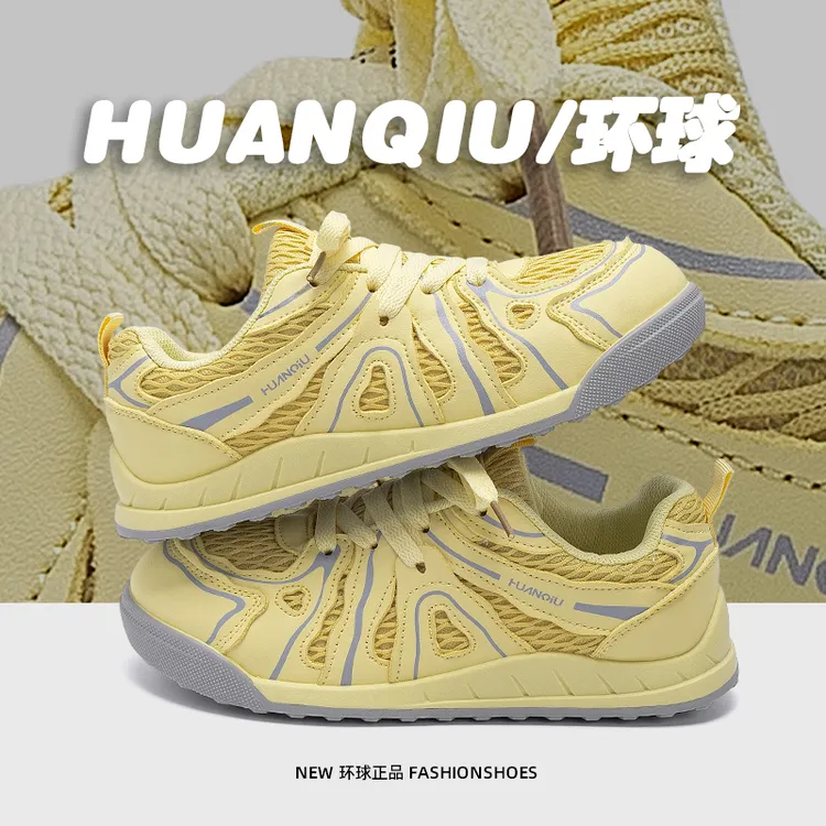 环球网面透气德训鞋女款小众原创夏季女鞋2025新款百搭时尚休闲鞋