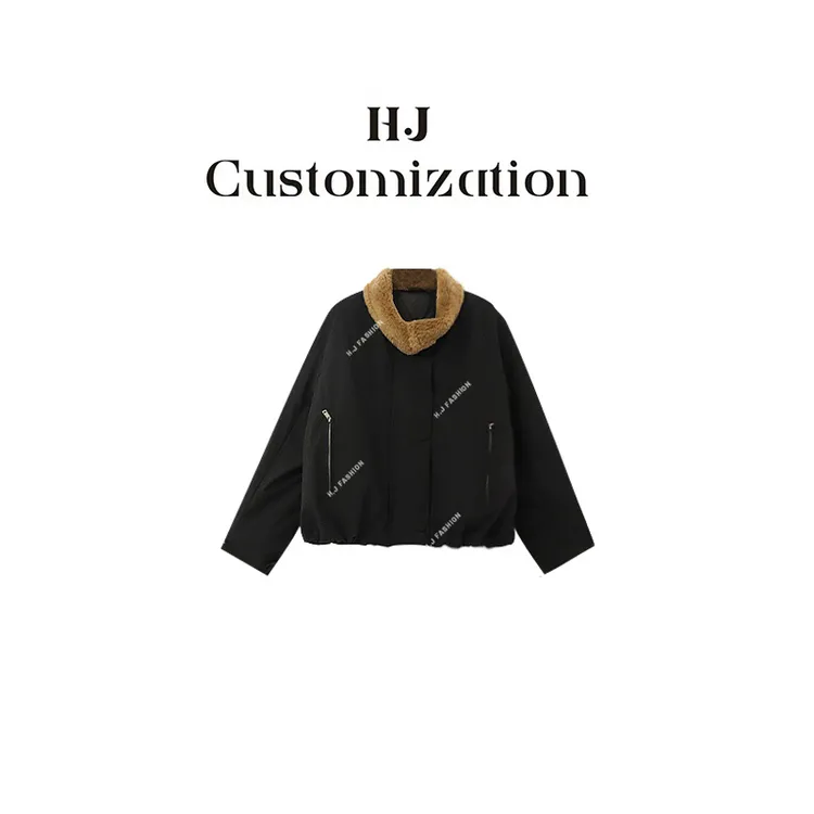 【郝洁】“雾雪流年”时髦减龄保暖舒适拉链翻毛领鹅绒服2131