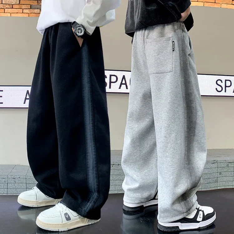 男童裤子阔腿裤春秋款2025新款儿童秋装运动裤中大童秋季卫裤帅气