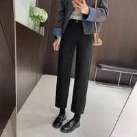 IMFLY金小金自制女装【招牌神裤】休闲裤DYK2859时尚直筒烟管九分裤