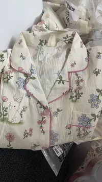 【5】兔子花园带胸垫长袖长裤2件套睡衣家居服套装云朵棉少女