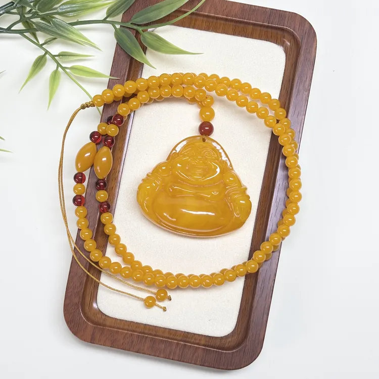 W136藏族精工打磨  佛公项链毛衣链 珠链卡6