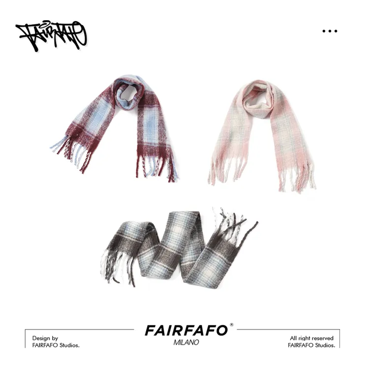 【氛围感披肩围巾】SP511F0005高级氛围感户外冬季百搭出片保暖围巾