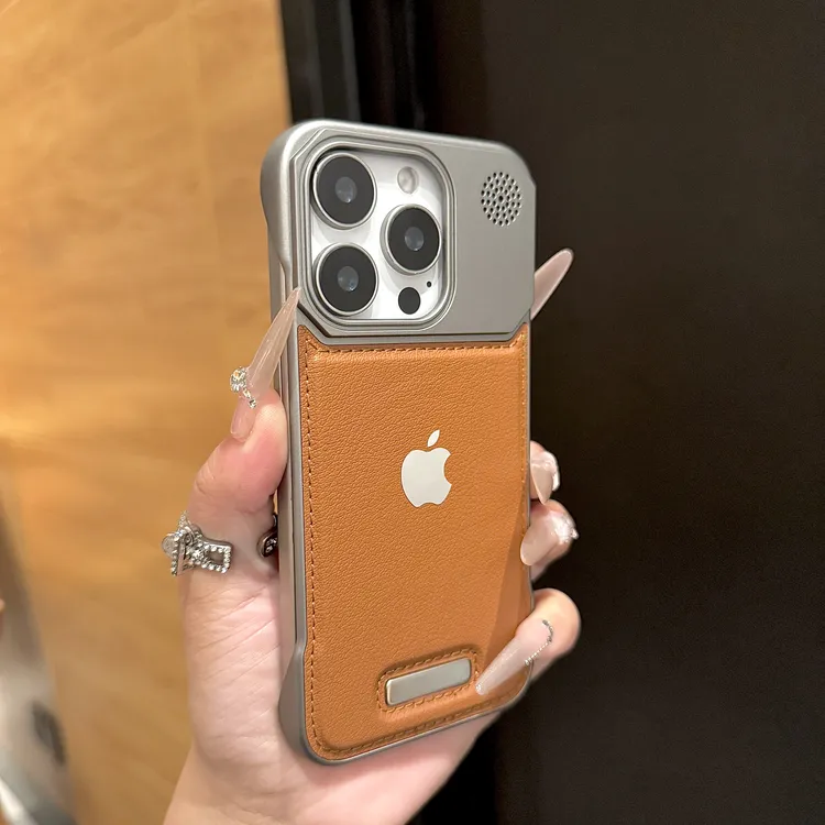 香薰无边框适用苹果手机壳17promax半包式iphone16磁吸14/13/15